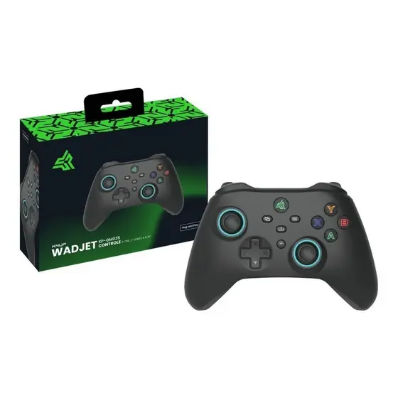 Controle Gamer PC Sem Fio Knup KP-GM035 Receptor 2.4GHz Windows