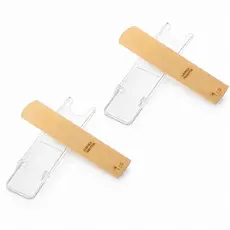 Kit 2un Palhetas Sax Alto Dureza 1.5 Bambu Natural Estudos