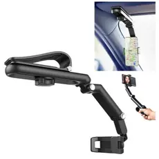 Suporte Veicular Viseira Sol Para Celular Universal Cor Preto Rotação 360º  C632