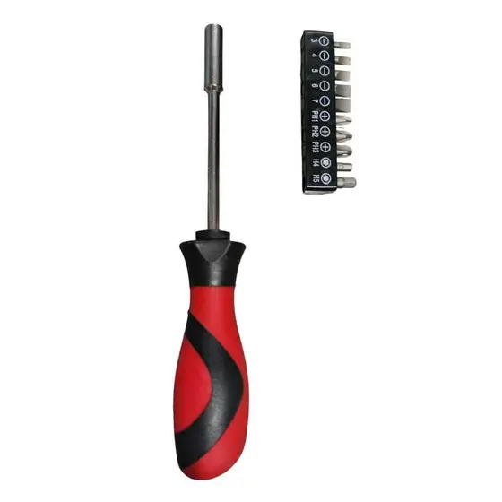 Jogo de Chave Bits 11 pçs Fenda/Philips/Torx Rotony