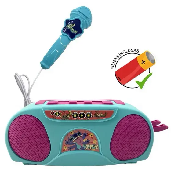 Boombox Karaokê Disney Stitch Candide