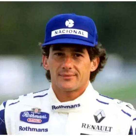 boné nacional original azul Royal Ayrton Senna oficial aba curvada  premium formula 1
