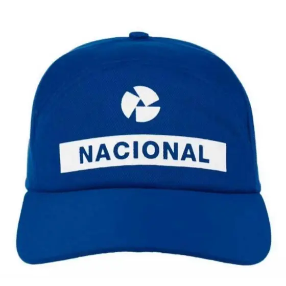 boné nacional original azul Royal Ayrton Senna oficial aba curvada formula 1 premium autografado em auto relevo retro ui