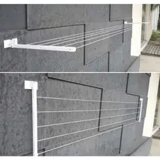 Varal de Roupa Reforçado 60Kg Retrátil Alumínio Articulado até 4 Mt