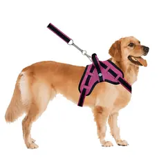 Peitoral cachorro pet reforçado ideal para cachorros de grande e médio porte Labrador Pastor Alemão Golden Retriever  Border Collie Boxer Collie Dálmata Rottweiler Fila Brasileiro Dogue Alemão  São Bernardo  Husky Siberiano pitbull Cane Corso Mas