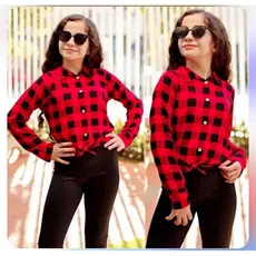 Cropped Xadrez Feminina/ Xadrez Amarrar infantil/ Camisa Xadrez Juvenil/ Festa Junina