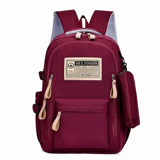 Mochila Feminina Masculino Escolar Com Estojo Passeio Coreano Grande Capacidade Impermeável