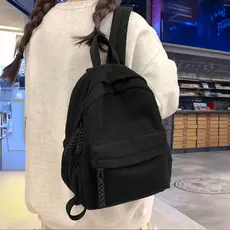 Mochila Feminina Masculino de Veludo Cotelê com Grande Capacidade Para Trabalho Para Estuda Para Viagem