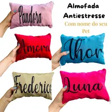 Travesseiro para Pet com Nome Personalizado Travesseiro Antiestresse