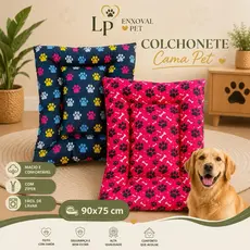 Colchonete Pet Cama Cachorro ou Gato G 90x75cm - Cama Pet Colchonete para cachorro ou gato