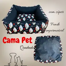 Cama para Pet Cama Pet Cama colchonete quadrada P M G BORDA ALTA