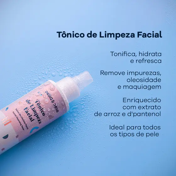 Loção Tônica De Limpeza Facial Suave Della E Delle 120ml