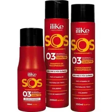 Ilike Kit Sos Antiemborrachamento - 03 Produtos SHAMPOO/CONDICIONADOR/MASCARA