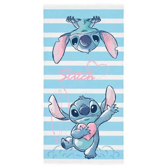 Toalha de Banho - Stitch Azul - Aveludada Lepper