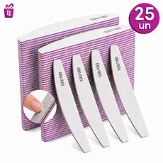 Kit de Lixas 25/20/10 ou 05 Unha Bumerangue 100/180 Unhas Acrigel Gel Porcelana Boomerang