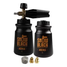 Canhão De Espuma Snow Black 1LT Snow Foam Kers (Engate Rápido) + Reservatório Reserva