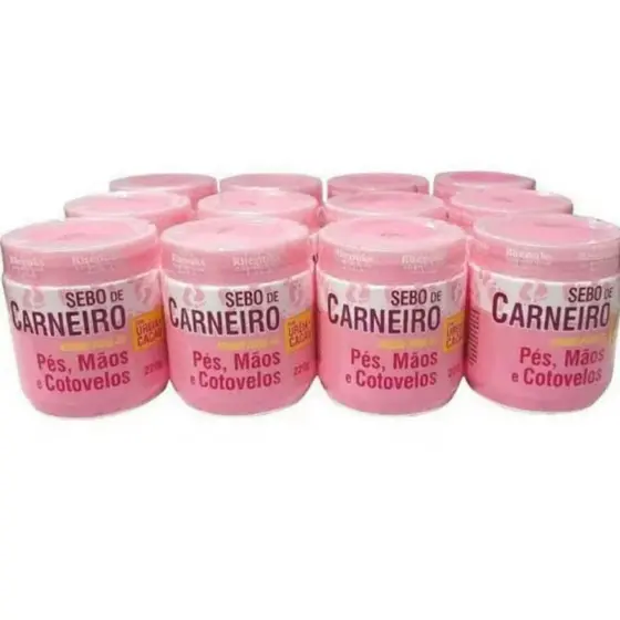 Kit 4 Sebo de Carneiro Rhenuks - Hidratação Intensa para Pés, Mãos e Cotovelos | Com Ureia