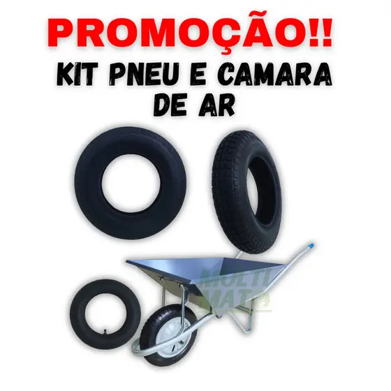 Kit Pneu carrinho de mão 3.25-8 kit pneu e câmara carrinho de mão pneu para carrinho de obra