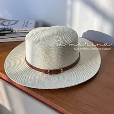 Chapéu Paris com Cinto e Fivela | Chapéu feminino moda verão, chapéu elegante, chapéu praia