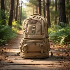 Mochila Expansiva Reforçada Lona Viagem Trilha 60 Litros Nova