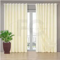 cortina VERONICA para sala quarto 3.00 x 2.80 PALHA