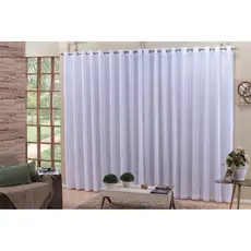 Cortina de Varão 8x2,80m Voil com Forro em Microfibra – Sala/Quarto | Direto da Fábrica!