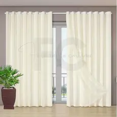 cortina ESTILO 3.00x2.80 PALHA para quarto e sala voil liso c/ forro microfibra