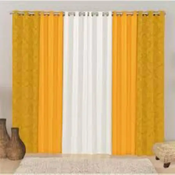 cortina degrade jacard & Oxford 3.00 x 2.60 para sala e quarto