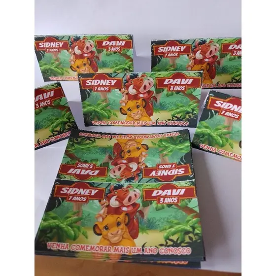100 lapelas solapas personalizadas 10x4 + 100 embalagens para doce e lembrancinhas em geral