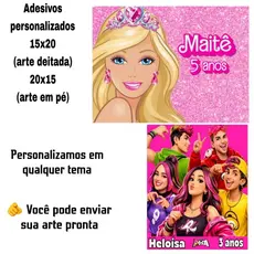 Adesivos personalizados 15x20 ou 20x15