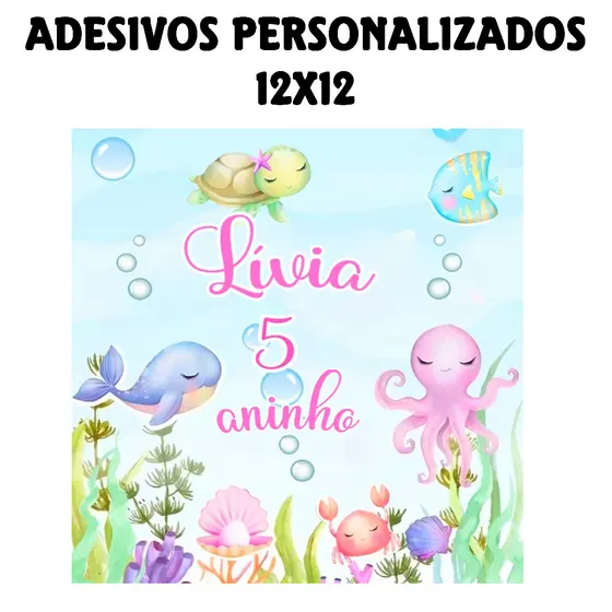 Adesivos personalizados 12x12