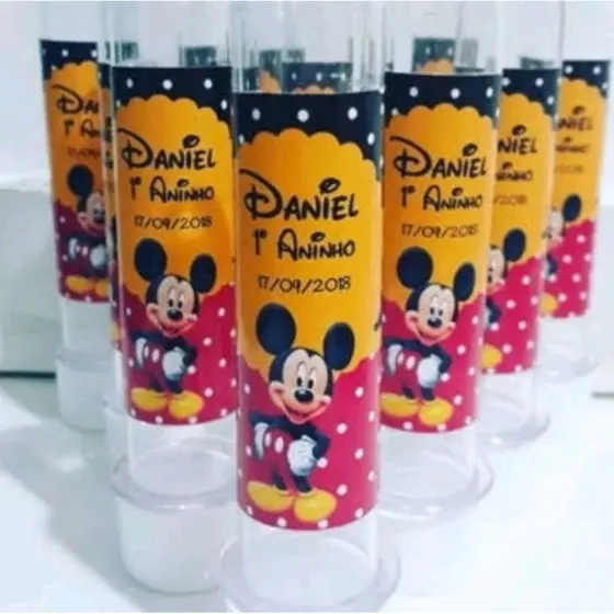 Folha com 12 Adesivos para tubete grande tamanho do adesivo 4,5x8,5 personalizados (sem corte)
