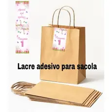lacre personalizados adesivo para sacolas 7x5