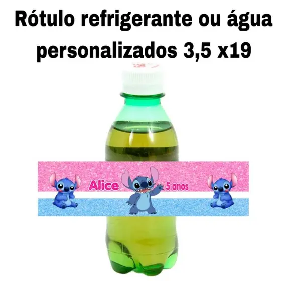 Adesivos refrigerante/água personalizados folha com 8 adesivos (vai na folha inteira sem corte para o cliente cortar)