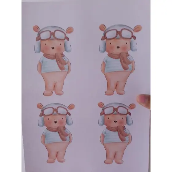 folha A4 de adesivo para o cliente cortar personalizados qualquer tema