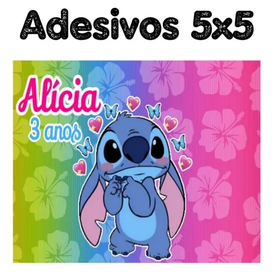 folha de adesivo com 20 tamanho 5x5