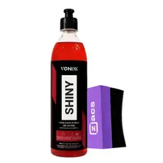 Kit Shiny 500ml Vonixx + Aplicador de Pneus Proteção e Brilho Pneus