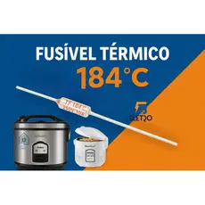 Fusível Térmico Para Panela De Arroz Elétrica Philco de 184° ( Compatível em Panelas 110v e 220v )