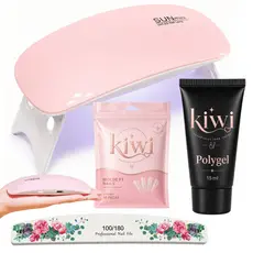 kit polygel Completo Alongamento Unhas Cabine Unha Gel Molde F1 Poligel