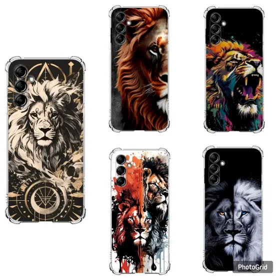 CAPA CAPINHA DESENHOS VARIADOS LEÃO CAPINHA PARA A07-A17- ANTI IMPACTO