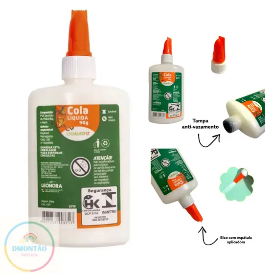 Cola Branca Liquida 90g Leo&Leo