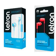 Fone De Ouvido Lelong In-ear P2 Com Microfone Sem Ruído 0218 Cor Cinza