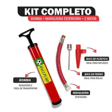 Bomba De Ar Ballpump Para Inflar/encher Bola Futebol Volei