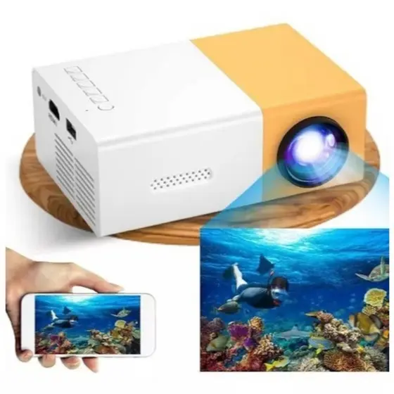 Mini Projetor Portátil Led 1080p 600 Lúmens YG300