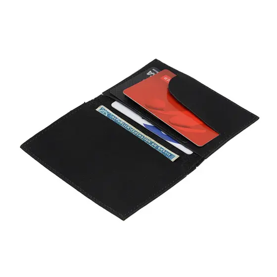 Porta Cartão Masculino Nobuck Preto – Discreto e Sofisticado
