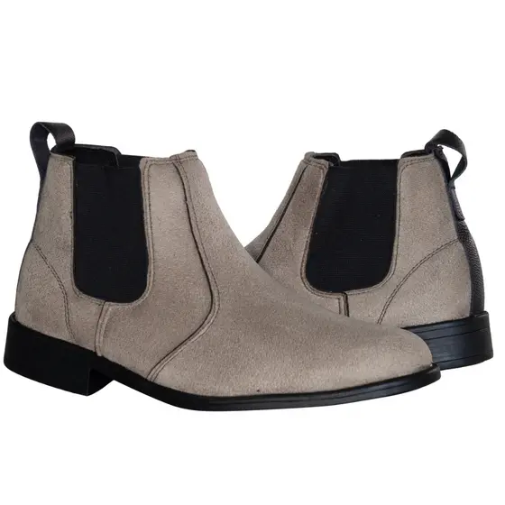 Botina Chelsea Masculina SLZ Camurça 37/46 Franca SP Costurada Borracha Antiderrapante Macia Top NF