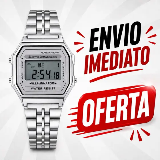 Rel贸gio inspira莽茫o Unissex com Cron么metro Preciso e Luz Noturna feminino masculino digital