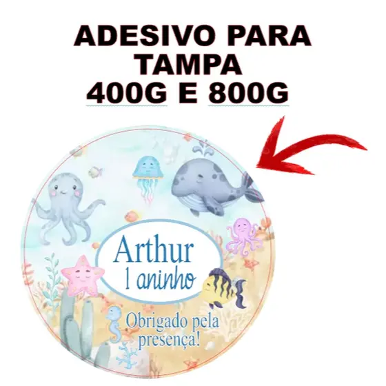 Rótulos Adesivos Personalizados  Para Tampa da Lata De Leite  para latas de 400 G e 800g