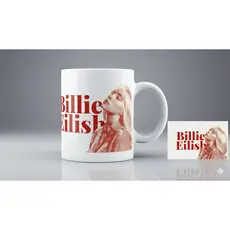 Canecas da cantora Billie Eilish, personalize com seu nome opcional