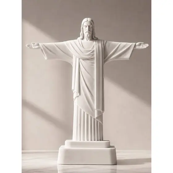 Estátua Cristo Presente Religioso Cristão estatua decorativa cristo imagem de cristo